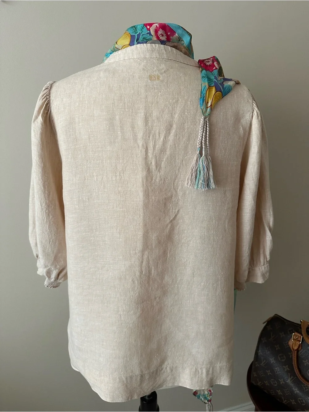 Lilly Pulitzer Soft Linen V-Neck Blouse